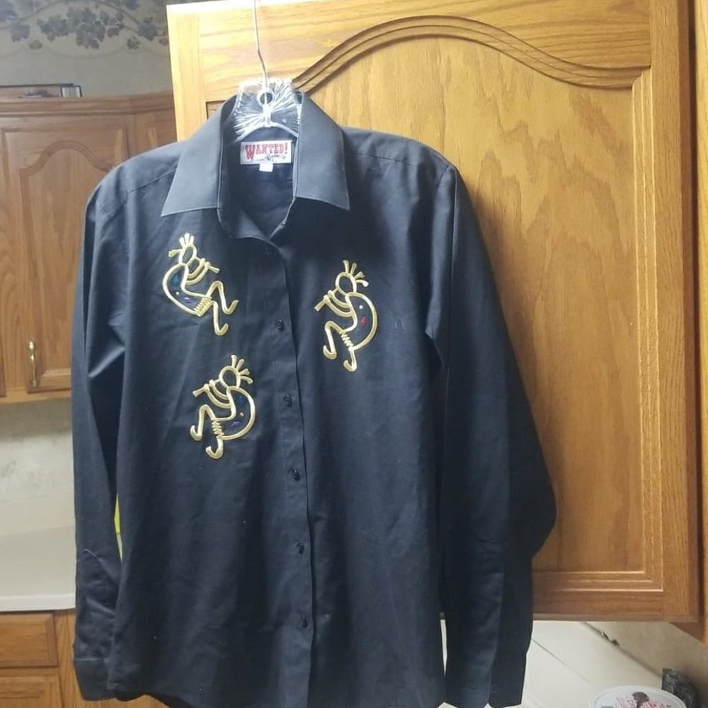 WANTED BY BEADS BEAUTIFUL  BLOUSE SIZE S  8/8